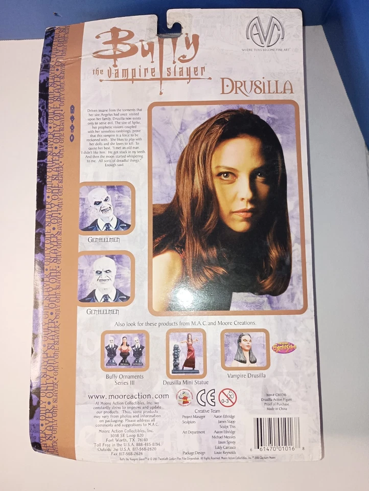 Figura de acción Buffy The Vampire Slayer Drusilla 6" Moore Collectibles 2001 LEER Foto 2 de 2