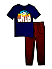 365 Kids Garanimals Boys Two Piece Stay Wild Tee Shirt /Pants, Size 6 NWT