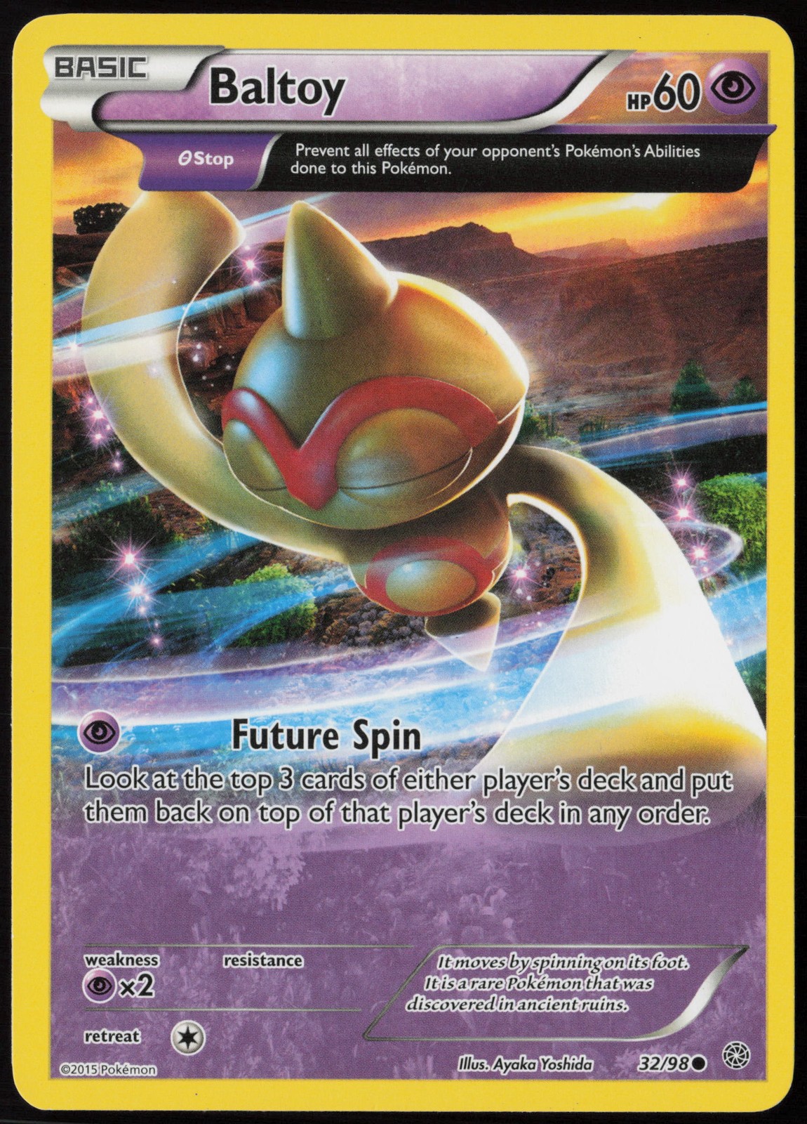 Baltoy (32) 32/98 XY - Ancient Origins Common EN Pokemon NM