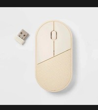 heyday Wireless Mouse Bluetooth Stone White Retro 5.1 USB Receiver 2 button