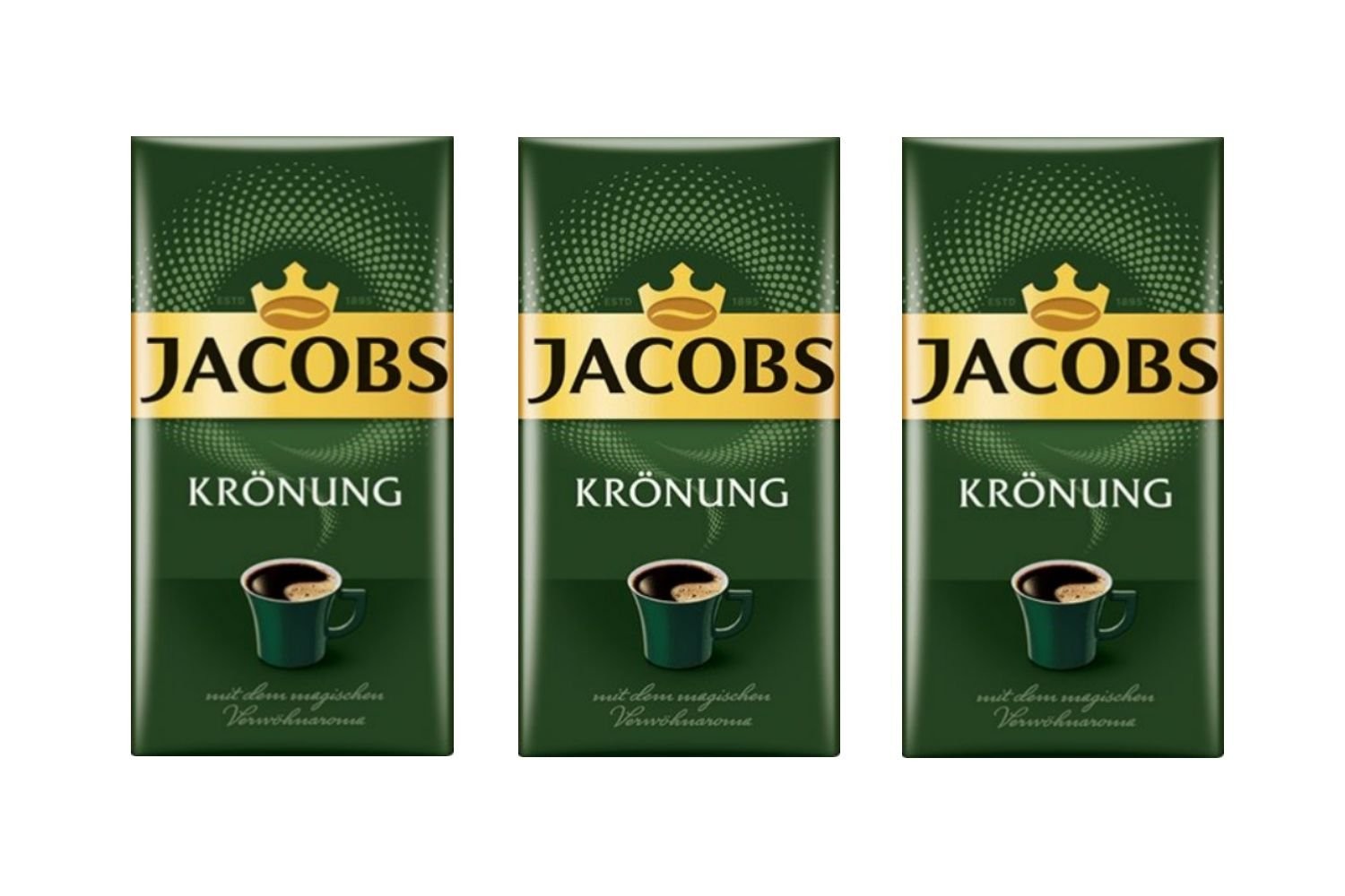 Jacobs Kronung Ground Coffee 500 Gram / 17.6 Ounce (Pack of 