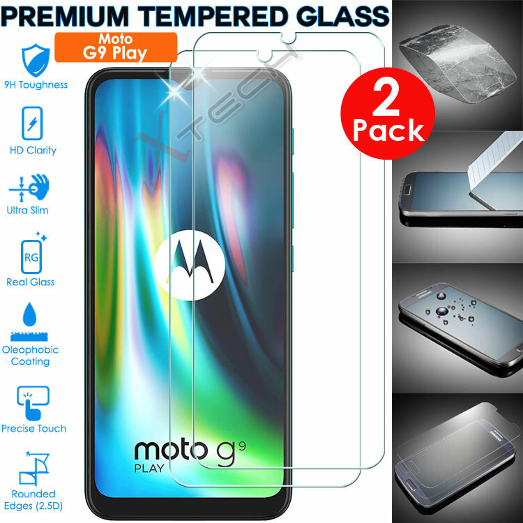 2x 100% Genuine TEMPERED GLASS Screen Protector Cover for Motorola