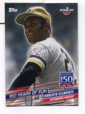 2019 Topps Opening Day 150 Years Of Fun #YOF8 Roberto Clemente Pirates
