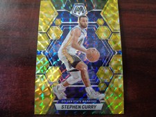 2022-23 Mosaic Stephen Curry #92 Yellow Reactive Prizm-WARRIORS