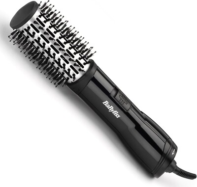 BaByliss Flawless Volume Heißluftbürste, Ionic Dry und Style 38mm Titan Keramik