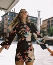 LAST NWT ZARA FLORAL PRINT MINI DRESS 8657/304