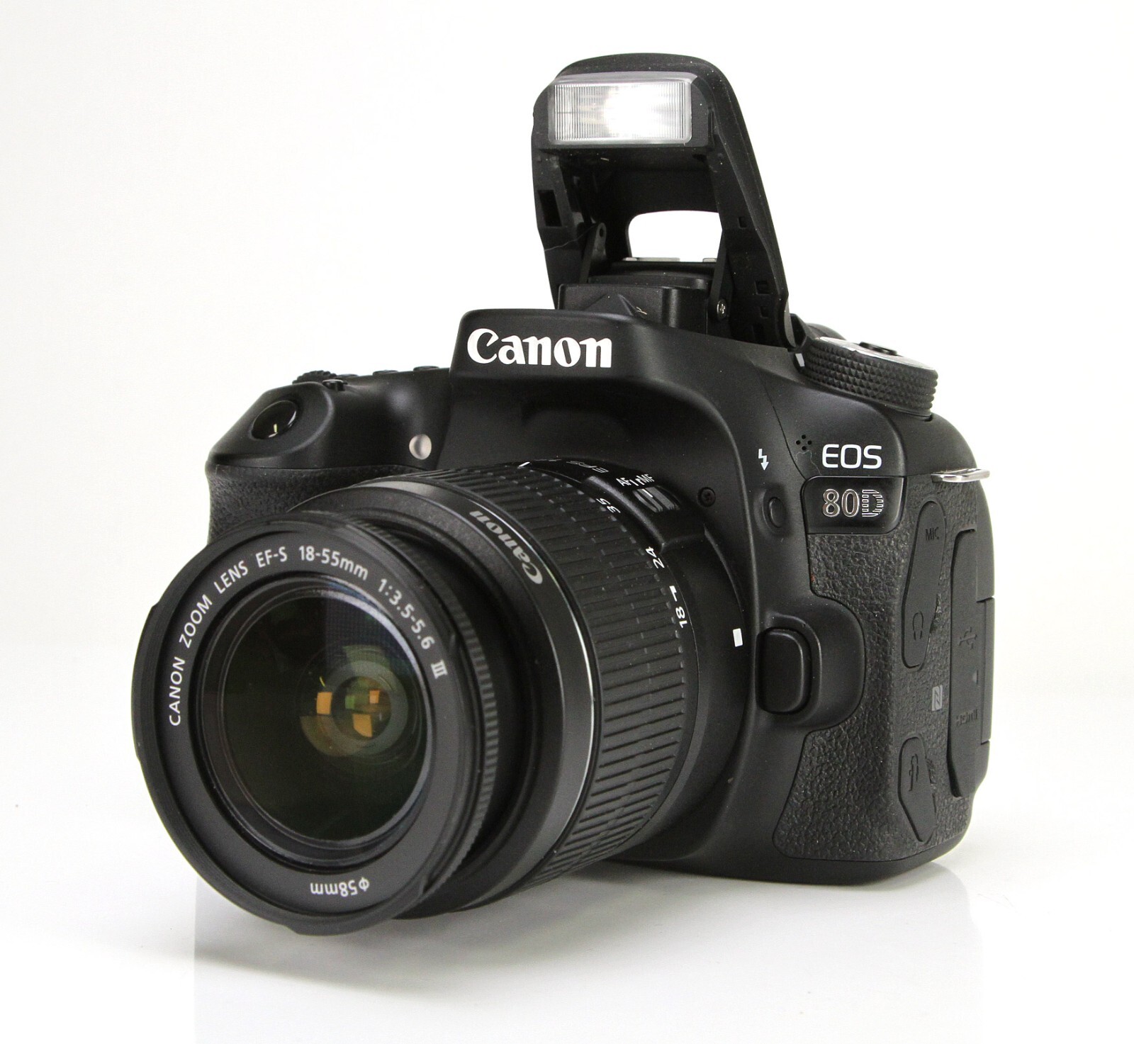 Canon EOS 80D DSLR Camera & EFS 1855mm III Lens Kit Boxed Battery