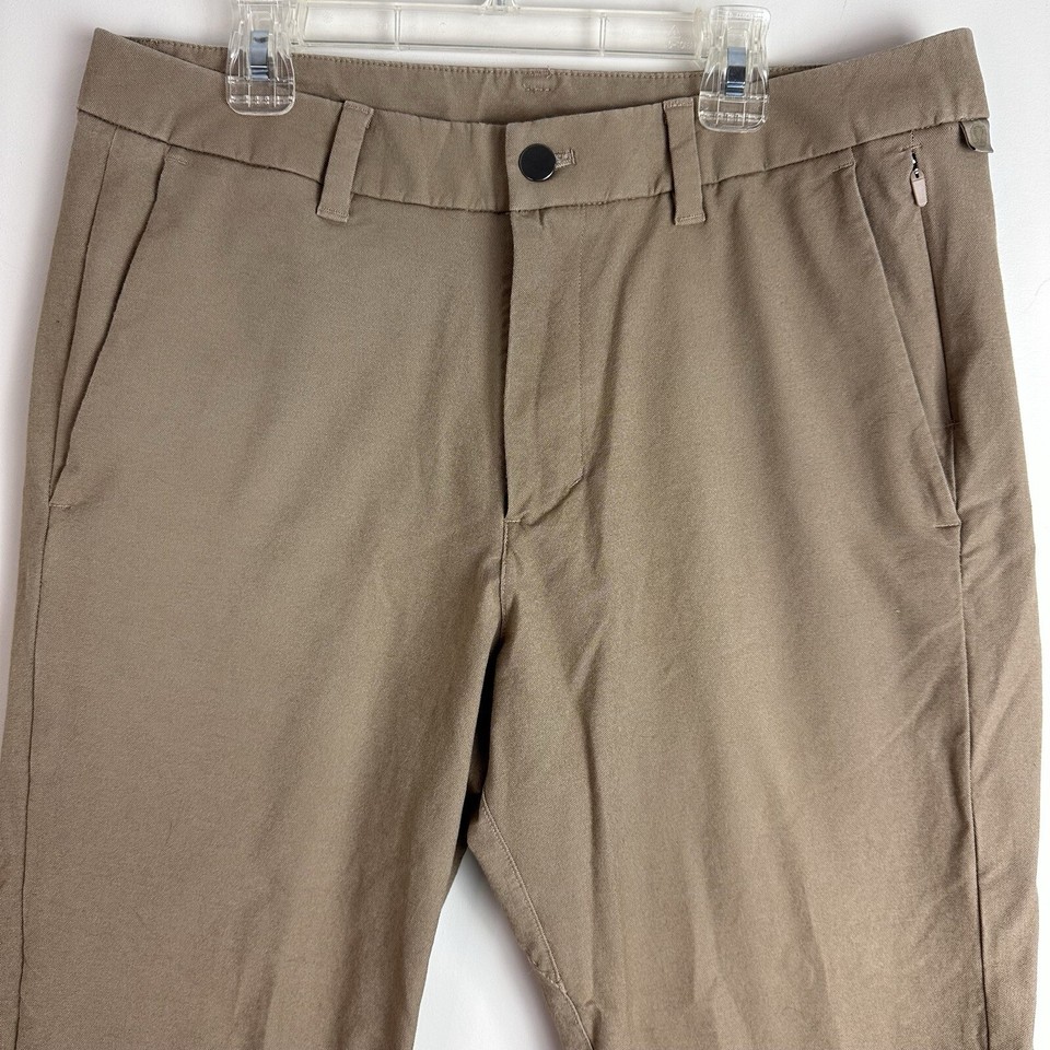 Lululemon ABC Commission Pants Mens 32x31 Sand Slim Earth Dye Stretch
