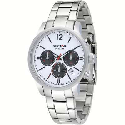 SECTOR R3273693003 OROLOGIO UOMO ACCIAIO DATA 42mm LIST. 229  SOTTOCOSTO