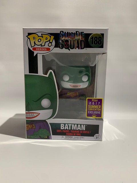 Funko Pop! DC Heroes Joker Batman (Suicide Squad) 188 SDCC 2017 Shared | eBay