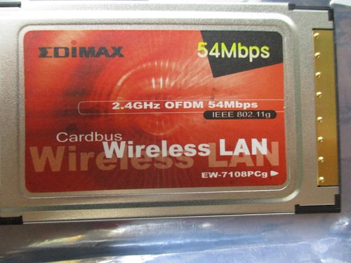 EDIMAX EW-7108PCG 54MB CARDBUS WIRELESS LAN - Picture 3 of 3