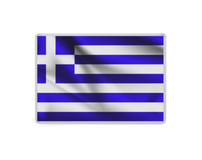 Griechenland Flagge Jumbo Kühlschrankmagnet - wehende Stil Flagge - griechische Welt Urlaub