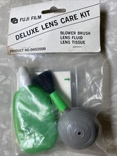VINTAGE Fujifilm Deluxe Lens Care Kit: Blower Brush, Lens Fluid, Lens Tissue
