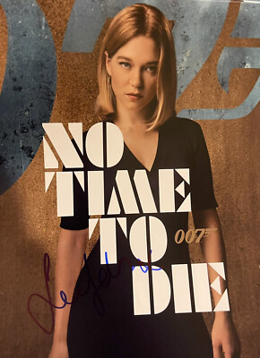 Lea Seydoux James Bond NO TIME TO DIE signiertes 10x8 Foto