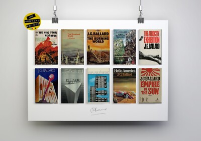 JG Ballard Poster: Erstausgabe Buchcover, Sci Fi Fan, Geschenk