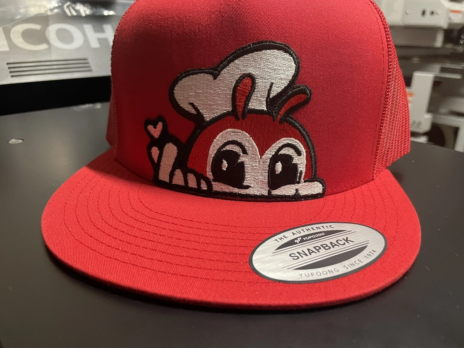 Jollibee Heart Trucker Hat Philippines Manny Pac filipino Pinoy Pinay Kpop Moves