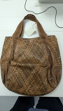 BEIRN BAG SNAKESKIN brown SNAKE SKIN NEW RARE EXOTIC SKIN 