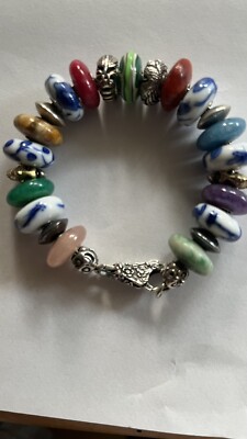 Trollbeads alle ORIGINAL Komplett Armband 19cm mit Schloss.  Alle seltenen Artikel!!!