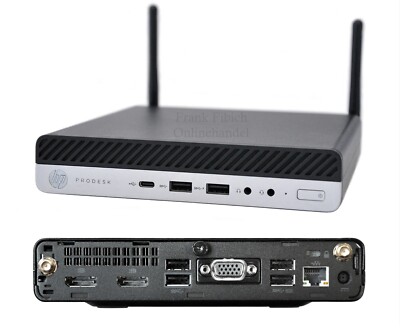 HP ProDesk 600 G4 Mini PC 35W 256/512GB NVMe SSD i3 i5 i7 8/16