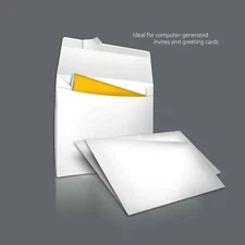 450PK Bright White 4.375x5.75" Invitation Envelopes Self Seal A2 Greeting Card