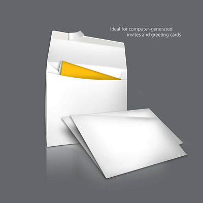 450PK Bright White Self Seal A2 Invitation Envelopes 4.375x5.7 for Trading Cards