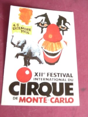 EINE AK 12. ZIRKUSFESTIVAL VON MONTE CARLO