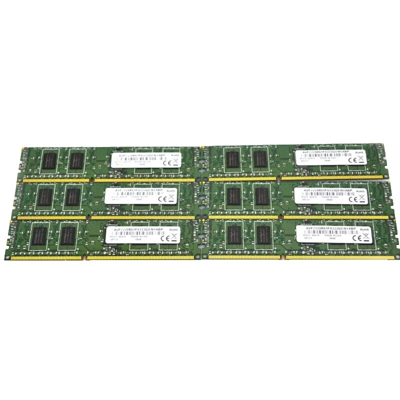 1 GB Capacity per Module DDR3 SDRAM Network Server Memory (RAM) 6 Modules