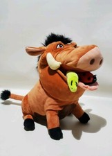 Authentic Disney Parks The Lion King Pumbaa Warthog Plush Stuffed Animal w/ Bugs