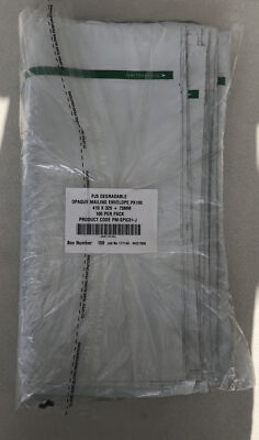100 Poly Versandtaschen 410 x 325 mm +75 mm Lippe Polyethylen Versandtaschen biologisch abbaubar