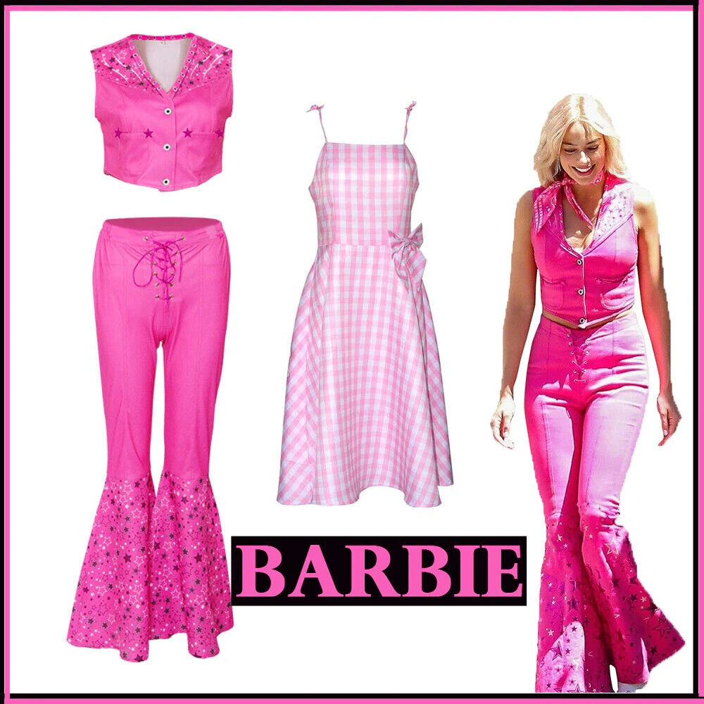 Roupas Vestido da Boneca Barbie Novo Filme 2023 Margot Robbie Kit