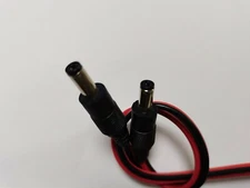 10 pcs 5.5X2.1mm DC Power Plug Male Connector With Red and Black Cord Cable 30cm