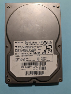 Festplatte Hitachi Deskstar 80GB