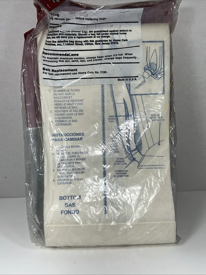 Sacos de aspirador de pó Kenmore vertical # 5002 e 5062 também Singer SST vertical SUB-1 - Imagem 3 de 4