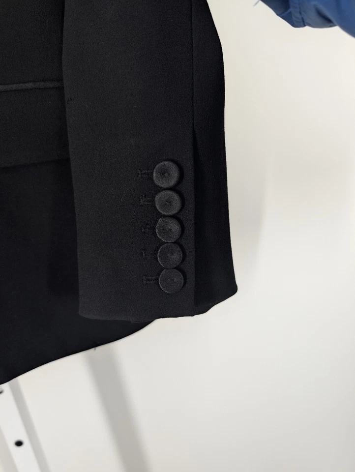 Chaqueta Blazer Haute Hippie AW 2013 chal satinado solapa esmoquin talla 6 36" Foto 4 de 4