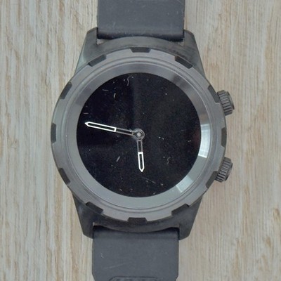 3Plus Cruz Hybrid Smartwatch Black Stainless Steel Fitness Tracker Untested
