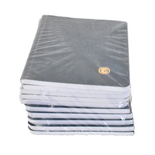 Lot of 10 Mini Journal Notebooks 5" x 7" Navy Blue Covers Bulk Pack Set