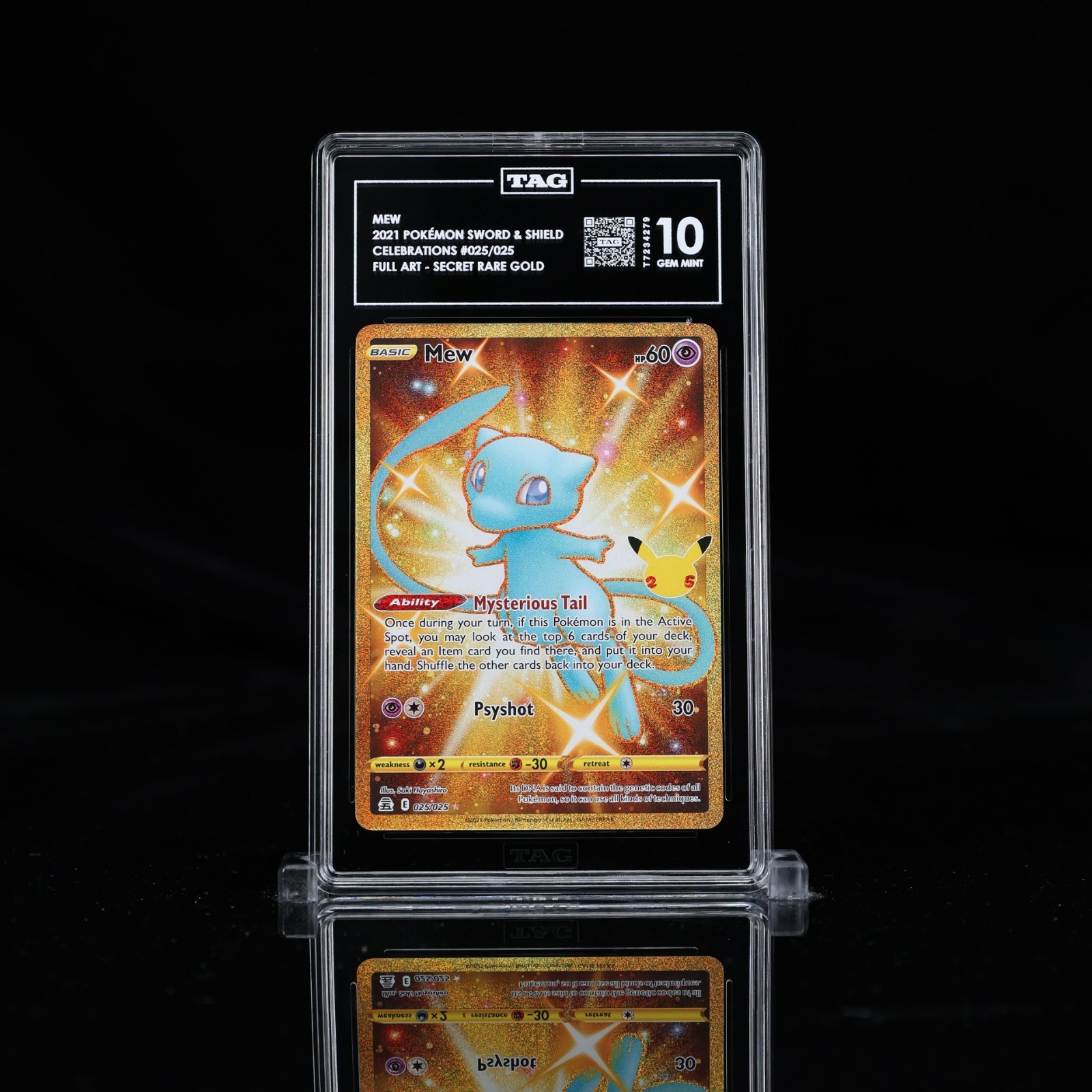 TAG 10 Mew (Secret) 025/025 Celebrations - Pokemon Card