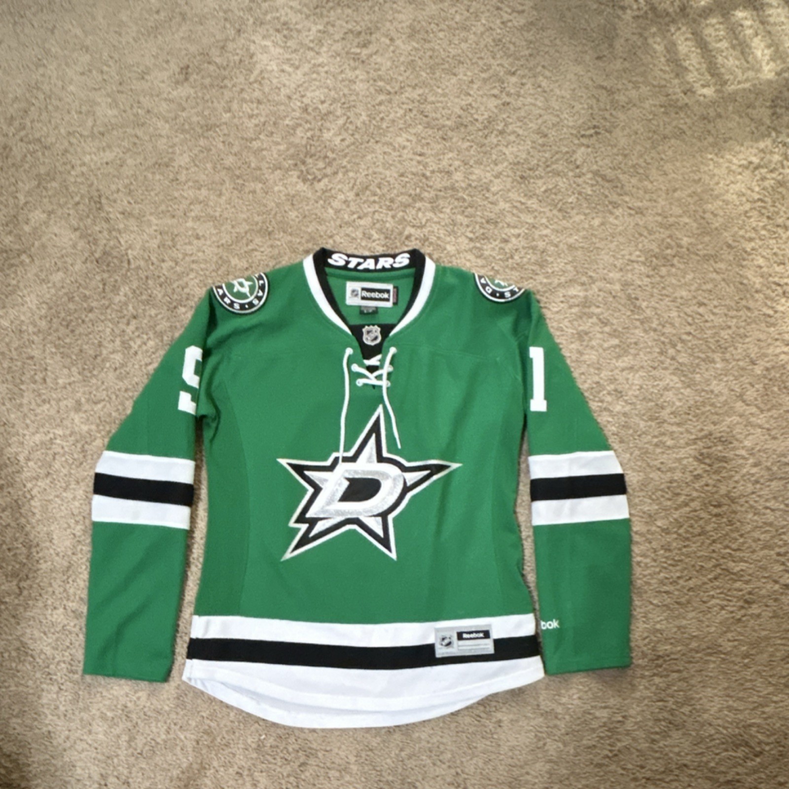 Reebok Dallas Stars Tyler Seguin NHL Women's Small Green Hockey Jersey