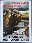 Guerre 39-45 Affiche France Engagez-vous, rengagez-vous Reproduction 1976