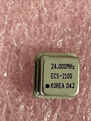 ECS-2100-240 24Mhz 24.000MHZ OSCILLATOR XO 4-PIN METAL DIP ECS (LOT OF 2)