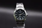 Seiko 8F32-00B0 SUS Perpetual Calendar Quartz Watch Vintage Men's Black Dial