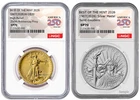 Pre - 2026 W Saint-Gaudens Gold Coin &Silver Medal Set NGC SP70 W/OGP #2830