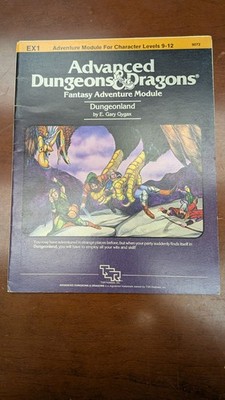 Advanced Dungeons Dragons AD&D 2 Modules EX1 & EX2 1st Ed 1983 TSR Gary Gygax
