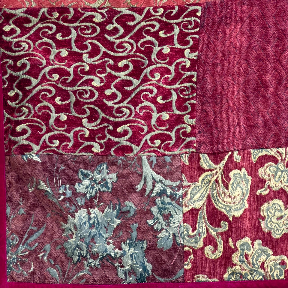 Alfombra tapiz estilo gitano patchwork material edredón boho chic cachemira chenilla Foto 4 de 4