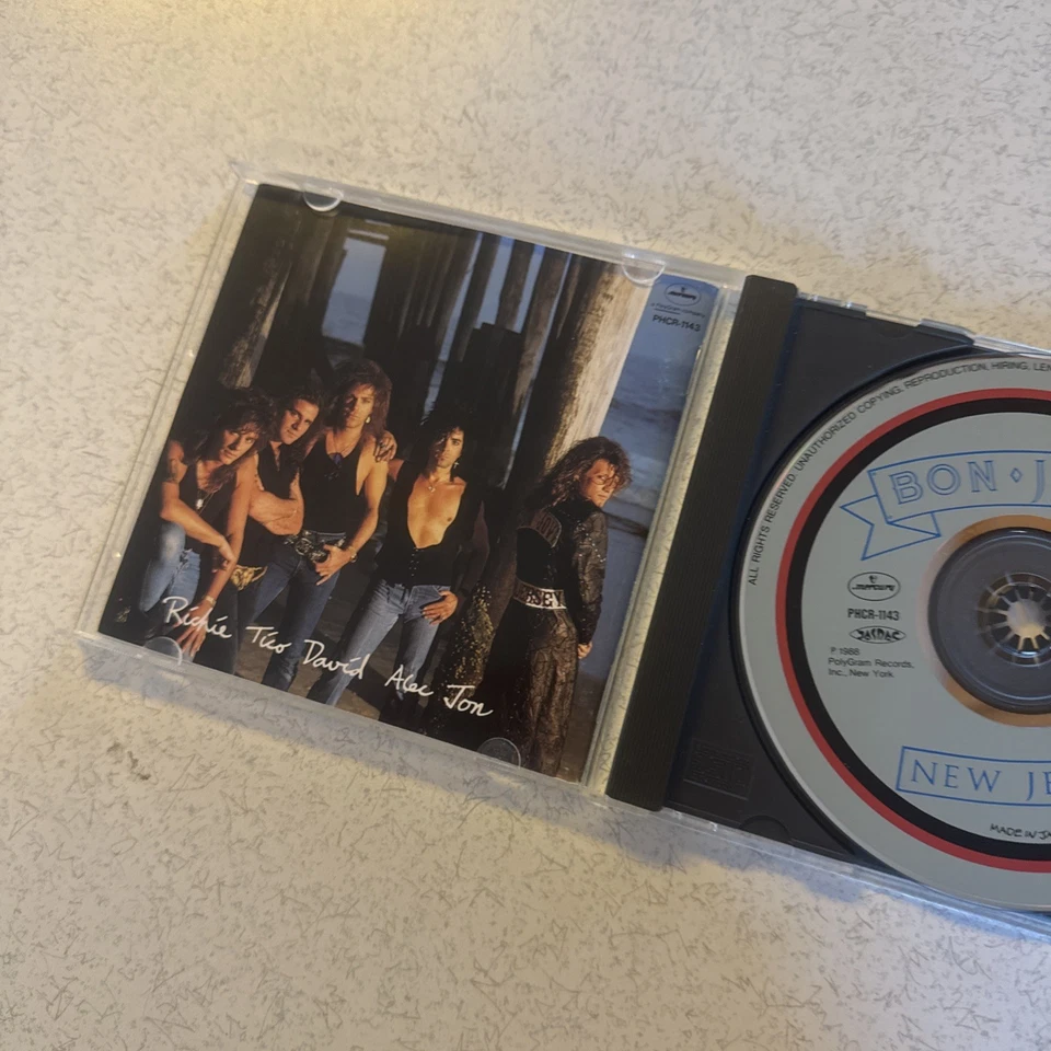 BON JOVI NEW JERSEY Mercury Japan Import 1988  Rare OOP Disc VG — 第 4/4 张图片