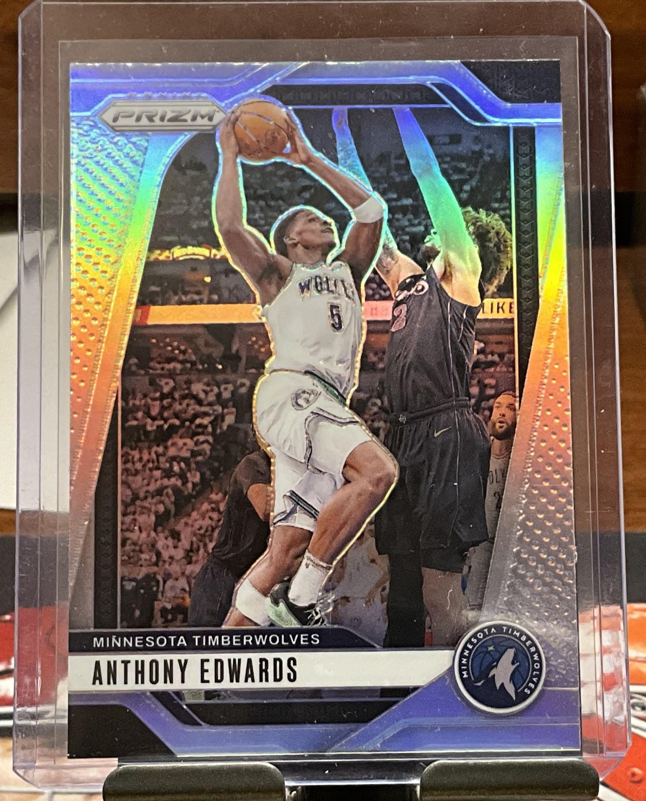 2024-25 Panini Prizm #100 Anthony Edwards Prizms Silver