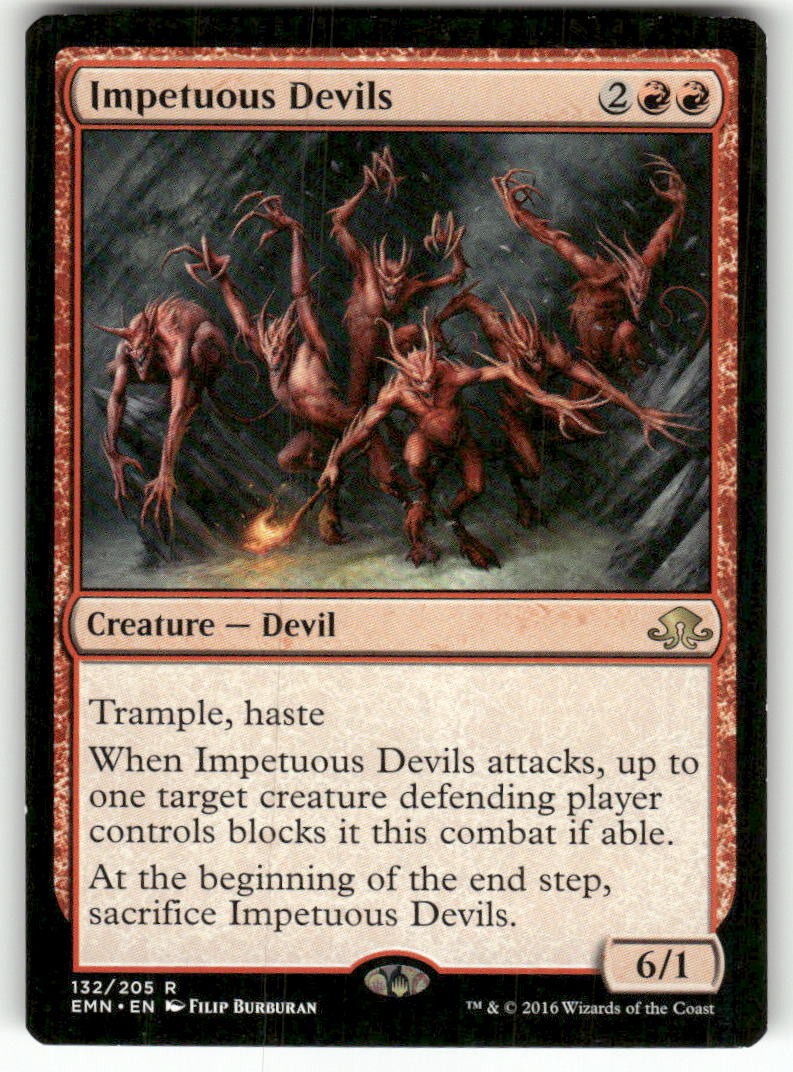 Impetuous Devils 132 Rare Eldritch Moon Magic: The Gathering Near Mint