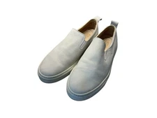 KOlO Men's 44 / US 11 Capri Ivory Leather Designer Casual Shoes