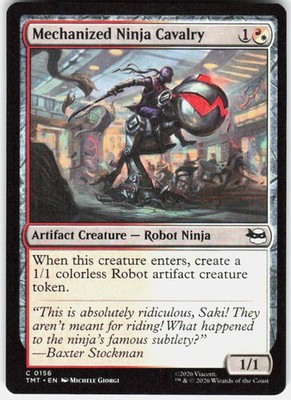 Mechanized Ninja Cavalry 156 Teenage Mutant Ninja Turtles Magic the Gathering