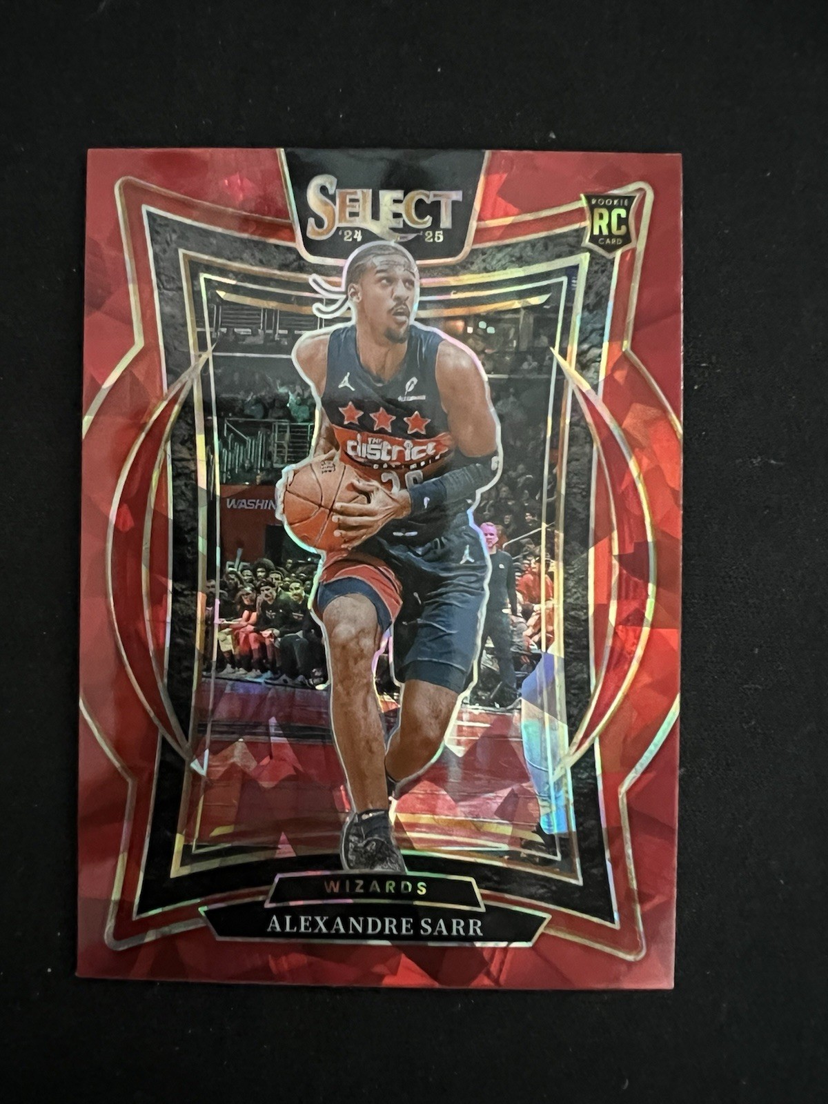 2024-25 Panini Select - Concourse Alexandre Sarr #73 Red Cracked Ice Prizm (RC)